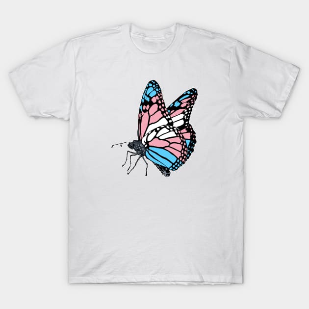 Transgender Butterfly T-Shirt by theartfulscientist